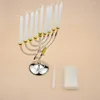 Candle Holders Cone Stand Party Candlestick Home House Herba Light Tabletop Ornament Pentacle Design Metal Dinner Decor