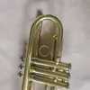 Ny ankomst BB Trumpet Högkvalitativ guldlack Silverpläterad trumpet mässing Musikinstrument Composite Trumpet 00 00