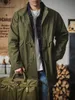 Rów męskich płaszcza M51 Fishtail Parka Army Green and Beige Vintage w środkowej długości luźne ubrania jesienne pary 230925