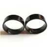 Band Rings 50st Black Comfort-Fit 8mm Ring Man Women Classic Simple Finger 316L rostfritt stål smycken storlekar sorte ny droppe delive dhajo