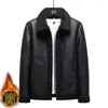 Mannen Bont Mode Winter Dikke Warme Fleece Pu Leren Jas Mannen Motorfiets Windjack Jas Plus Size 6XL 7XL 8XL 2023