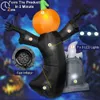 Feestdecoratie 8Ft Halloween opblaasbaar gigantisch skelet met pompoen Ghost grafsteen opblaastuindecoratie met LED-verlichting voor tuinspeelgoed T230926