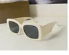 2023 unisex high quality fashion sunglasses beige width plank fullframe dark grey square glasses available with box