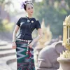 Abbigliamento etnico tailandese tradizionale per le donne Ahom Shan Dai Custuomes Retro Summer Thai Dress Ladies