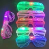 Outros suprimentos de festa do evento 20/10/30/40/50/60 PCs brilham nos óculos escuros LED Light Up Sunglasses Favors Favors Glow Glasses for Kids Adults Party Supplies 230926