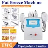 Máquina para adelgazar 2023 Las más calientes 2 manijas Celulitis Eliminar tecnología fría Congelación de grasa Láser Rf Mango criogénico frío Lipólisis en frío Escultura corporal