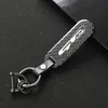 Keychains Keychain For Sonata Kia GT LINE ELANTRA Sportage Stinger 2021 K5 Gtline Peugeot Carbon Fiber Car Logo Key Ring206D