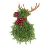 Decorative Flowers Elk Christmas Wreath Supplies Home Decor Xmas Door Hanging For Wall Office Porch Indoor Outdoor