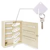 Chaveiros 60 Pçs / set Chave Tags Em Branco Acrílico Atualização Redondo Anel Dividido Durável Identificar Bulk Square Shaped