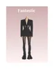 Kvinnors kostymer Fantastiskt hösten 2023 Kvinnor High Street Sexig Se-Sheer Tulle Corseted Jacket Office Lady Hook and Eye Lapel Neck Blazer in Black