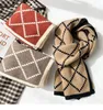 scarve Winter Plaid Scarf Warm Solid Pashmina Scarves Fashion Women Scarfs Cashmere Shawl Hijab For Gift 2023