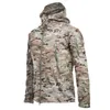 Men's Trench Coats Shark Skin Soft Shell Charge Coat Camo Hooded Fleece Waterproof Wind Mountaineering Warm Winter 230925