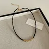 Колье Минар, индивидуальность, 4 стиля, блестящая серебряная цепочка с волнами воды, черный цвет, кристаллическое металлическое сердце, кулон, ожерелье для женщин
