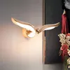 Vägglampa 2023 Seagull Bedside Bedroom Light Luxury Minimalist Creative Modern Decoration Living Room Bakgrund