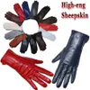 Five Fingers Gloves Genuine sheepskin glove's winter warm thickened thin touch screen leather gloves outdoor riding highend fashion 2023 230925