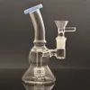 Narghilè da 5,5 pollici Bong a bicchiere piccolo Soffione doccia Perc Oil Rigs Matrix Birdcage Percolatore Bong in vetro Tubi dell'acqua congiunti da 14 mm con tubo bruciatore a olio in vetro maschio Dhl gratuito