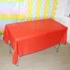 Table Cloth 1pc Reusable Tablecloths BPA Free Plastic 54 x 72 inch Dining Table Cover Cloth for Parties Picnic Camping Outdoor Disposable 230925
