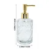 Flytande tvål dispenser glas toalettartiklar duschflaskor påfyllningsbar press-typ reselotion gel schampo container hand