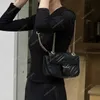 Marmont Makaron Sacs de créateurs Sacs à bandoulière Plain Chain Sacs à bandoulière 3Tailles Luxe Mode Sac à main Portefeuille Classique Femme Sac fourre-tout Embrayage Métallique avec série Rose