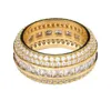 Hommes bagues de mariage de fiançailles hommes glacé bague or argent amour bague diamant bague de luxe Designer bijoux anneaux homme mode acces3062