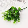 Decorative Flowers Eucalyptus Artificial Greenery Fake Dusty Stems Branches For Bouquet Filler Farmhouse Kitchen Room Hanging Planter Table