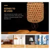 Lâmpadas pendentes Bambu abajur Home Scent Difusor Teto Candelabro Lampshades Lâmpada Capa Cobre Rattan