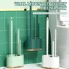 Porta scopino per WC Set porta scopino e porta scopino 3 in 1 a parete con spazzola pulita a manico lungo senza angolo morto Prodotti per il bagno Scopino per WC 230926