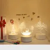 Decorazioni natalizie Luci notturne a LED 3D Crea regali creativi Luci da comodino Luci da scrivania Luci d'atmosfera per bambini Regali di Natale Regalo di compleanno 230926