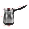 800W Portable Electric Coffee Maker Turkish Greek Coffee Machine Rostfritt stål Separat hemmakontor Espresso Te Moka Pot