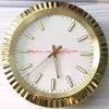 Orologio da parete per uso domestico in 4 colori Oro 18 carati 126333 126334 Orologio da parete senza data 34 cm x 5 cm Orologio elettronico al quarzo 3 kg243Y