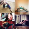 Yoga cirklar pu gummi yoga hjul fitness gym kroppsbyggande gymträning yoga hjul rygg träning verktyg träning pilates fitness utrustning väska 230925