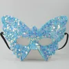 Fontes de festa princesa masquerade máscara de olho adulto fantasia palco acessórios de dança feminino fascinante lantejoulas brilhantes meia face máscaras de borboleta