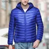 Men's Down Parkas Jodimitty Men Autumn Winter Fashion Short Puffer Jackets 2023 New Arrival Ultralight Down Coat Portable Packable Down Jacket L230926