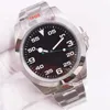 ST9 Watch Black Dial 40 mm 2022 Mechanical Movement Dial Stal nierdzewna 904L Watche Mase2368