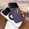 iPhoneのマットPC磁気電話ケース15 14 13 12 Pro Max Plus Wireless Charging Case Hole Camera Lens Portector携帯電話カバー