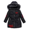 Para baixo casaco grande tamanho inverno meninas jaquetas manter quente engrossar casaco de natal outono com capuz zíper impermeável outerwear crianças roupas 3-12 anos 230926