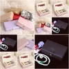 Jewelry Pouches Bags Portable Box Organizer Display Travel Case Boxes Button Leather Storage Drop Delivery Packing Dhtpo