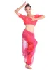 Stage Wear Performance di danza del ventre Abbigliamento orientale 2 pezzi Abito con perline Reggiseno Pantaloni Set di costumi da ballo