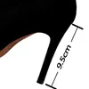 Stövlar bigtree skor mocka sexig overthegrande svart plysch varma kvinnor vinter tunt hög häl lång plus storlek 42 43 230925