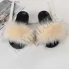 nep -slippers modieuze slide pluche slippers strand dames harige sandalen faux bont schuifregelaar mooi meisje pluizige schoenen vrouw t230926 51 r