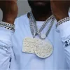Pendentif en diamant Moissanite glacé en argent 925, bijoux hip hop, lettre personnalisée de l'alphabet rappeur pour hommes, pendentif rond plaqué