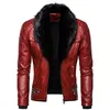 Jaqueta de couro de motociclista masculina, jaqueta destacável de couro falso para motocicleta, casaco casual pu chaqueta moto hombre
