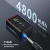 Machine à tatouer T Rex stylo rotatif batterie externe Kit batterie rechargeable coffret 4800 mAh LCD alimentation 230926