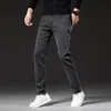 Men's Jeans 2023 Spring New Men Regular Fit Smoke Gray Classic Style Business Fashion High Elasticity Denim Pants Male Brand Trousers 230926