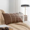 Pillow Croker Horse 45x45cm Throw Cover - Brown Pattern Series Pu Leather Modern Simple Style Sofa Couch Bedroom