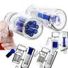 Colector de cenizas en forma de panal de 14 mm Juntas de 18 mm Colectores de cenizas transparentes azules verdes Burbujeador grueso y barato para pipas de bong, cachimbas