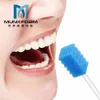 Bomullspinnar 100st Sticks Cotonete Foam Tips Swab engångsvamp Tandborste Oral Care Sponge Dental Stick 230925