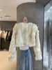 Women's Fur Faux Coat For Women Cropped Fluffy Jacket Synthetic Loose Short Eco Friendly Artificial Winter