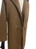 Manteau Long en laine pour homme, automne-hiver, col en fausse fourrure, décontracté, Business, Streetwear, mélange de Trenchs, veste de survêtement