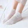 Women Socks 10 Pairs Of Japanese Anti-Skid Breathable Mesh Transparent Lace Summer Thin Casual Women's Boat